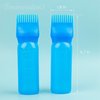 Framendino, 3 Pack Blue 6 Ounce Hair Dye Root Comb Applicator Bottle with Graduated Scale for Salon
