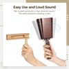 3 PCS Noise Maker Kit, 10 inch Metal Cowbell and Wooden Spinning Rattle Ratchet, Cowbell with Handle, Traditional Matraca Toy, Cheering Percussion Musical Instrument