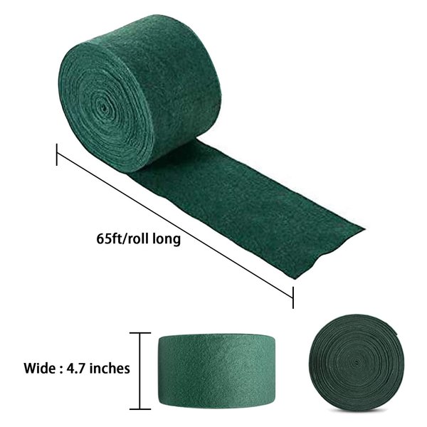Halatool 2 Pack 65 Foot Winter-Proof Tree Protector Wraps-Tree Wrap for Tree Trunk Protection,Trunk Guard Shrub Plants Antifreeze Bandage Packing Protector Wrap for Warm Keeping and Moisturizing