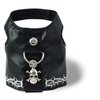 Doggles Biker Vest Dog Harness, Black, Teacup