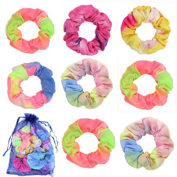 Scrunchies Satin Elastics Hair Ties Cute Bachelorette Soft Scrunchy Hair Bands Hair Styling Accessories Party Favors for Wedding Parties Bridal (Satin Scrunchies)