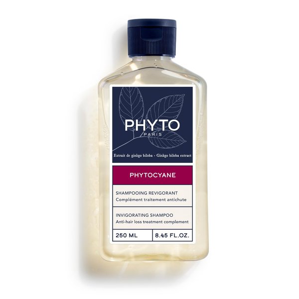 PHYTO|PHYTOCYANE - Thinning Hair Shampoo for Men & Women|Revitalizing Formula with Ginkgo Biloba B Vitamins & Rosemary | Promotes Thicker & Stronger Hair|250ml