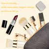 Keriloo Retractable Kabuki Makeup Brush 2 Pack, Travel Powder Foundation Makeup Brush Face Blush Brushes for Blending Liquid, Blush, Bronzer, Buffing, Sunscreen,Flawless Cosmetics
