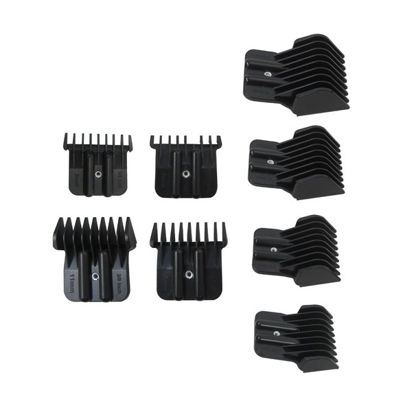 Zafina-UP 8Pcs Replacement Trimmer Guards with Metal Spring Clip for BaBylissPRO Barberology FX787S, FX787GDB, FX726, FX797 Trimmer - Cutting Length (1/32" 1/8" 1/4" 3/8" 5/8" 7/8" 1" 11/4")