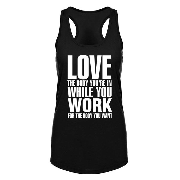 FANNOO Workout Tank Tops for Women-Womens Inspirational Funny Saying Fitness Gym Racerback Sleeveless Shirts Black