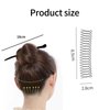 YAFIYGI 2 Packs Wood Carved Hair Accessories for Women - Natural Ebony Chopsticks, Elegant Hair Comb Pins, Handmade Buns and Shawls Clips