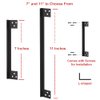 MOSECYOU Door Latch Guard Plate, Outswing Door Security Protector, Door Latch Shield, Cover to Block Access to The Door Lock/Deadbolt Latch (7 in. - 1pack)