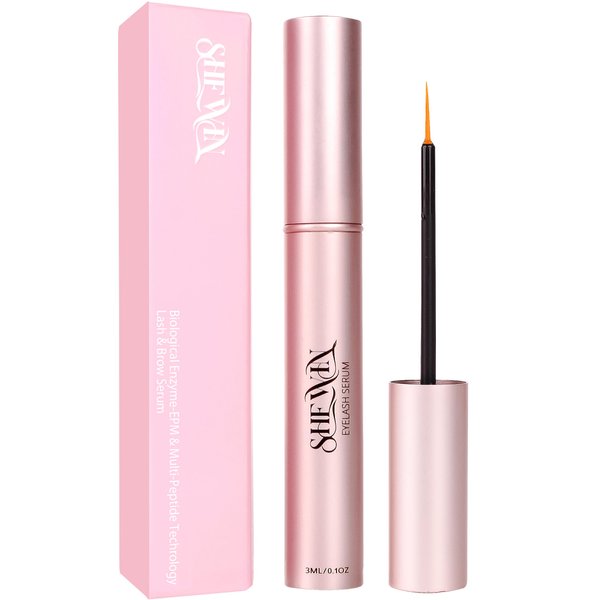 Rapid Eyelash Growth Serum with EPM Biotin, Vitamins, Peptides & Amino Acids for Thicker, Longer Eyelashes Eyebrows - 3ML
