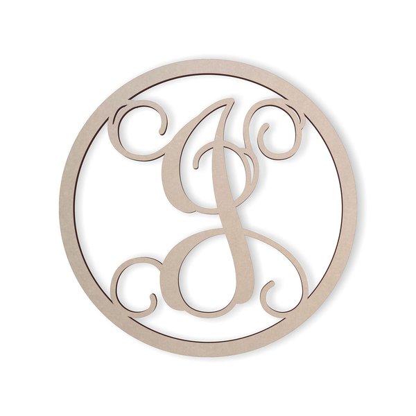 Wooden Letters by Jess and Jessica Cursive Wood Letter for Wall Decor Various Sizes Premium Quality & Durable Smooth Laser Cut Unfinished Design Ideal for Wall, Nursery & Crib, DIY Crafts
