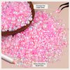 9000PCS Flatback Pearls and Rhinestones for Crafting, Pink White 3-10mm Resin Rhinestones and Half Pearls for Bedazzling, Nail Art and Dec with 3pcs B7000 Jewelry Glue, Tweezer and Pickup Pencil