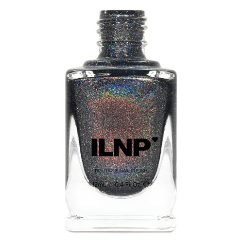 ILNP Maiden Lane - Charcoal Grey Ultra Holographic Nail Polish