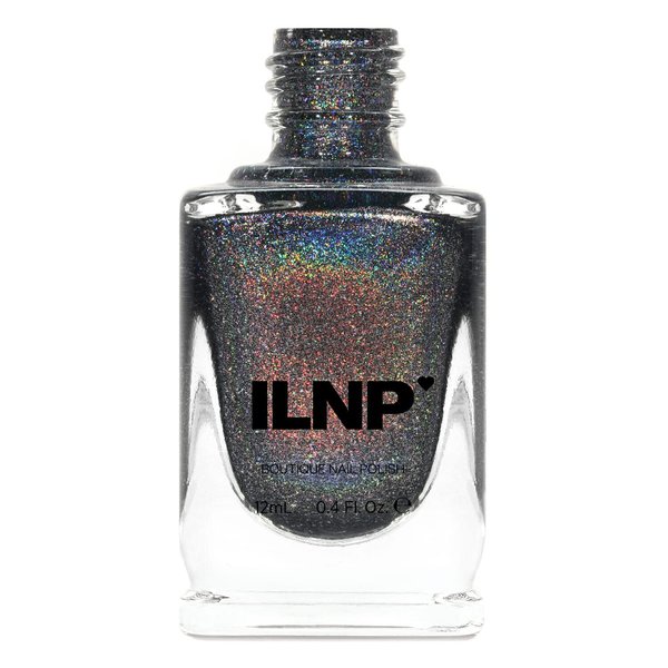 ILNP Maiden Lane - Charcoal Grey Ultra Holographic Nail Polish