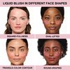 FV Liquid Blush, Long Lasting & Blendable Cream Blush for Cheeks, High Pigmented Dewy Blush Makeup, Buildable Face Blushes for Healthy Natural Finish (Believe)