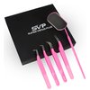 SV Lash Tweezers | Lash Extension Tweezers Set | 5Pcs Stainless Steel Eyelash Extension Tweezers Set | Volume/Isolation Nail Art Curved Tweezers