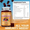Quercetin Gummies - Quercetin with Bromelain, Zinc & Vitamin C - Quercetin 1000mg Supplement for Immune System Support - Pure Quercetin for Kids and Adults - Non-GMO 60 Count Quercetin Chewable