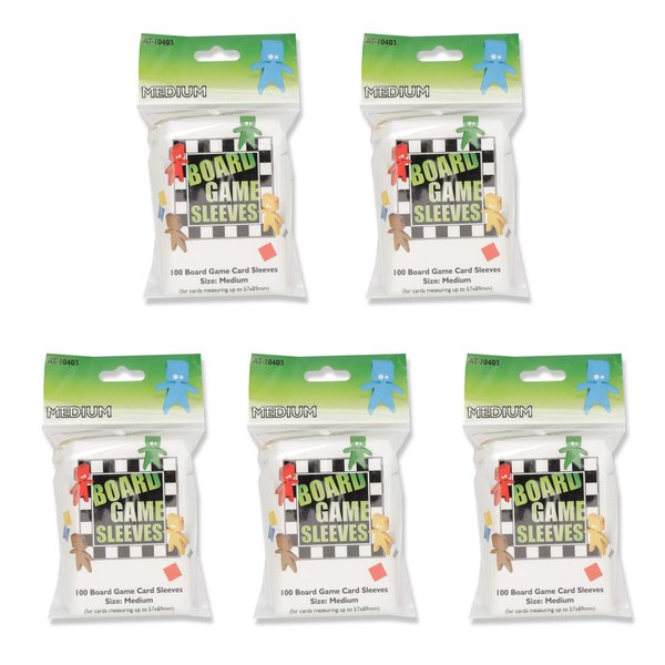 5 Packs Arcane Tinmen Board Game Sleeves 100 ct Medium Size Card Sleeves Value Bundle!