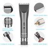 Sminiker Professional Hair Clippers Cordless Barber Shavers Rechargeable Hair Cutting Kit with 1 Hairdressing Cape 2 Scissors 9 Comb Guides