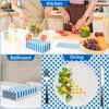 DYLIVeS Blue Gingham Napkins, Blue and White Checkered Guest Towel Plaid Party Napkins Disposable Paper Hand Towels for Luncheon, Picnic, Birthday Party, Easter, Graduation Party, 3-Ply, 50 Pcs