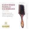 Kent LPB2 8.25" Small Square Paddle Cushioned Wet Dry Pro Hair Brush. Grooming, Detangling, & Smoothing Floral Print. Best Flat Everyday Men Women Brush For Curly, Thick or Thin Hair and Wigs
