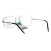 SA106 Rectangular Metal Frame Multi 3 Focus Progressive Reading Glasses Silver 2.5