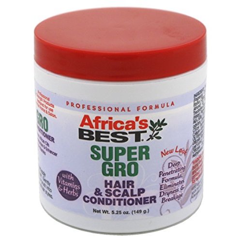 Africas Best Gro Super Hair & Scalp Conditioner 5.25 Ounce (149ml) (3 Pack)