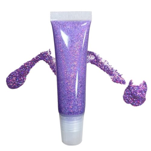 GL-Turelifes Mermaid Sequins Fine Glitter Gel Body Hair Thin Glitter Gel Festival Glitter Cosmetic for Face Hair Nails Stage Bride Makeup Long Lasting Sparkling 15ml (Colorful Pink)