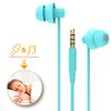 MAXROCK Sleep Earplugs - Noise Isolating Ear Plugs Sleep Earbuds Headphones with Unique Total Soft Silicone Perfect for Insomnia, Side Sleeper, Snoring, Air Travel, Meditation & Relaxation (acid blue)