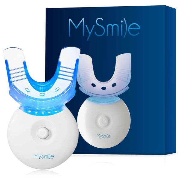 MySmile Teeth Whitening LED Light with Teeth Whitening Trays, Tooth Whitening Accelerator Light for Whitening Teeth, Mouth Tray Teeth Whitener Enhancer Light Trays - Only 1Pcs Light
