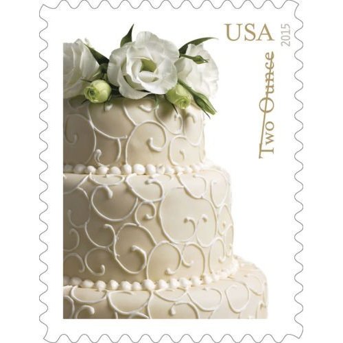 USPS Wedding Cake 70-Cent Two-Ounce Stamp Sheet of 20 (2 Ounce Rate) Scott 5000