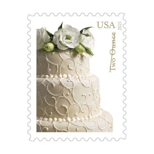 USPS Wedding Cake 70-Cent Two-Ounce Stamp Sheet of 20 (2 Ounce Rate) Scott 5000