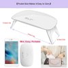 Kepma UV LED Nail Dryer Mini lamp Portable Curing Light for Gel Nail Polish,6w(White)