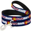 Dog Leash Colfax Colorado Flag Weathered 4 Feet Long 1.0 Inch Wide
