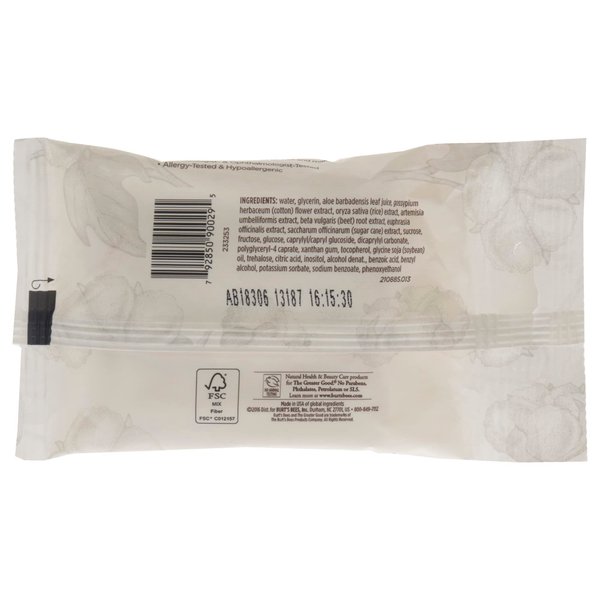 Burt's Bees Facial Cleansing Towelettes for Sensitive Skin- 30 Count