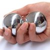 JapanBargain 3297, Chinese Baoding Balls Hand Therapy Exercise Stress Relief Balls, 1-5/8 inch, Chrome Color