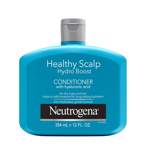 Neutrogena Moisturizing Healthy Scalp Hydro Boost Conditioner for Dry Hair and Scalp, with Hydrating Hyaluronic Acid, pH-Balanced, Paraben & Phthalate-Free, Color-Safe, 12 fl oz