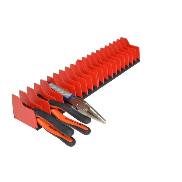 MLTOOLS Pliers Cutters Organizer Pro – Non-Slip Rubber Base Fuel & Solvent Resistant Durable Long-Lasting Tool Storage Box Rack 10 Tools Plier Made in USA | P8248 (2 Pack)