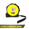 Bullseye 25 Ft Tape Measure with Magnetic Hook - 1" Double-Sided Blade - Tape Measures with Imperial & Metric Measurements - Retractable Measuring Tapes with Fractions