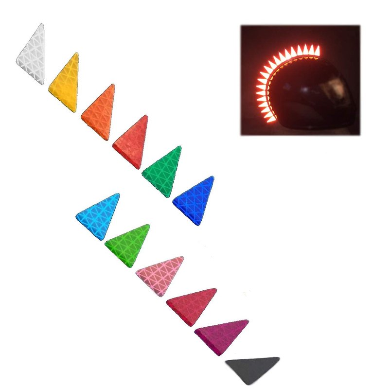 customTAYLOR33 High Intensity Grade Reflective Even Blade Mohawk Decals - Many Colors (Mohawk & H...