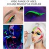 Yeweian 8 Colors Water Activated Eyeliner Palette Liquid Eyeliner Colorful Set Hydra Graphic Eyeliner Makeup Neon Face Paint Glow UV Black White Red Face Body Paint,Clown Makeup Kit (02)
