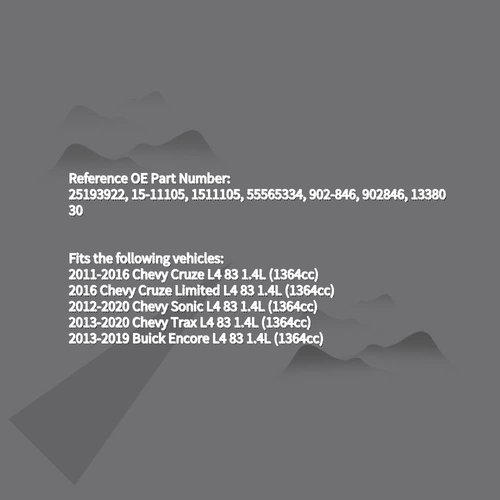 Engine Coolant Thermostat Housing Assembly Fits 2011-2016 Chevy Cruze 2012-2020 Chevy Sonic 2013-2020 Chevy Trax 2013-2019 Buick Encore Replace 25193922 55565334