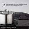 Lazy K Induction Cooktop Mat - Silicone Fiberglass Scratch Protector - for Magnetic Stove - Non Slip Pads to Prevent Pots from Sliding During Cooking_ Black (11inches)