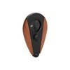 Xikar Xi3 Double Guillotine Cigar Cutter, Cuts 54 Ring Gauge Half, Unique Ergonomic Teardrop Shape, 440 Stainless Steel With An HRC Of 57, Phantom Redwood