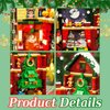 Christmas Expandable Fairytale Books Toys Building Blocks Sets. Christmas Trees, Trains, Fireplaces for Sons, Grandchildren, Nieces, Building Toys for Christmas, Birthday, New Year Gifts-526 PCS