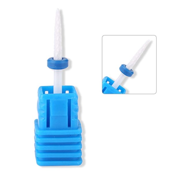 Manicure Tool, Premium Ceramic Nail Drills, Nail Drill Bits Smooth Tip Drill Bits Professional Nail Cutters Bits for Acrylic Nails, Safety Cuticle Clean Gel Removal(01# Fire Arrow M)