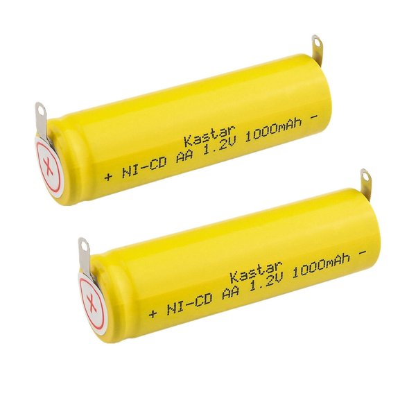 Kastar 2-Pack Battery Replacement for TF300 TF400 TF600 WDF-5000 Wah 93154 93154-101 4810 4830 5000 7040 8550 8551 8554 8745 9550 9590 9851 9852 Wah Home Pro Wah Vision 180 Grundig 8825 8835 8875