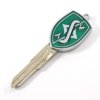 Rotary13B1 Silvia Key Blank - Green Enamel with Chrome Details - Door/Ignition Key