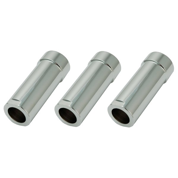 Shower Faucet Sleeves (3 Pieces) Fit Delta or Peerless 2- Or 3-handle Shower Valve, Chrome Plated - By PlumbUSA