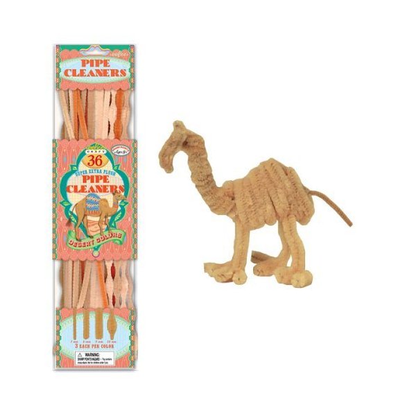 eeBoo Tan Pipe Cleaners Craft Kit - Desert Colors