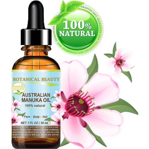 MANUKA OIL WILD GROWTH RAW 100% Natural VIRGIN UNREFINED Cold Pressed Carrier Oil. for Skin, Face, Hair, Lip and Nail Care Anti-Aging 1 Fl.oz.- 30 ml by Botanical Beauty
