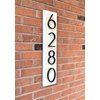 6 inch Stainless Steel Floating House Number, Metal Modern House Numbers, for Outdoor Mailbox Yard Home Wall DoorGarage Gate with Nail Kit, Coated Black, 911 Visibility Signage